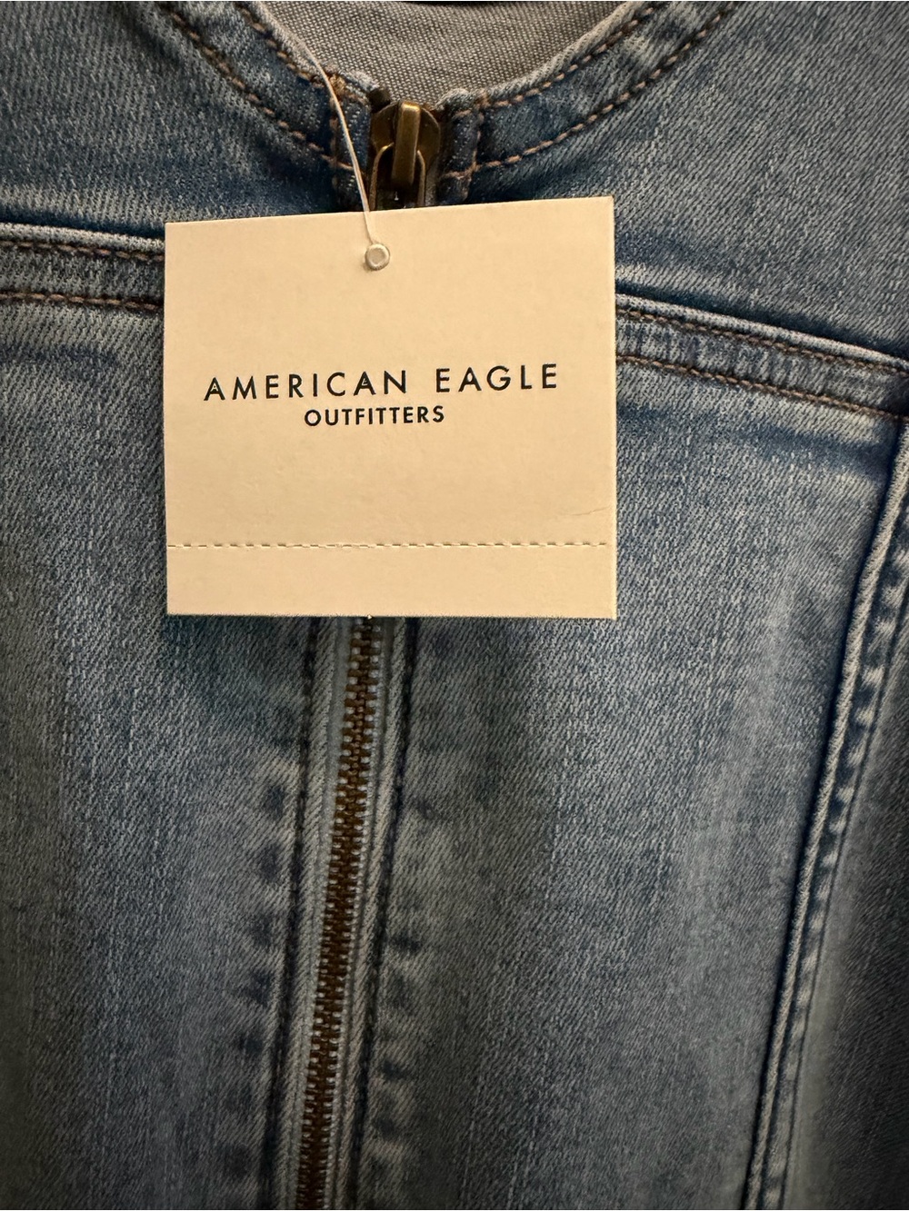 American Eagle Outfitters Light Blue Denim Maxi Dress - Picture 7 of 15